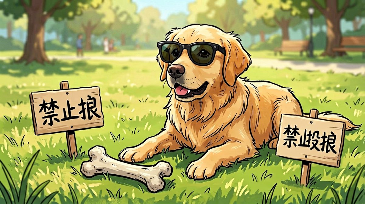 金毛：只要我眼不见，骨头就看不见我
