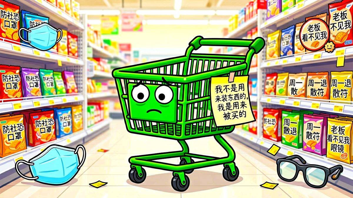 购物车也有自己的灵魂和想法，不想再被买回去了