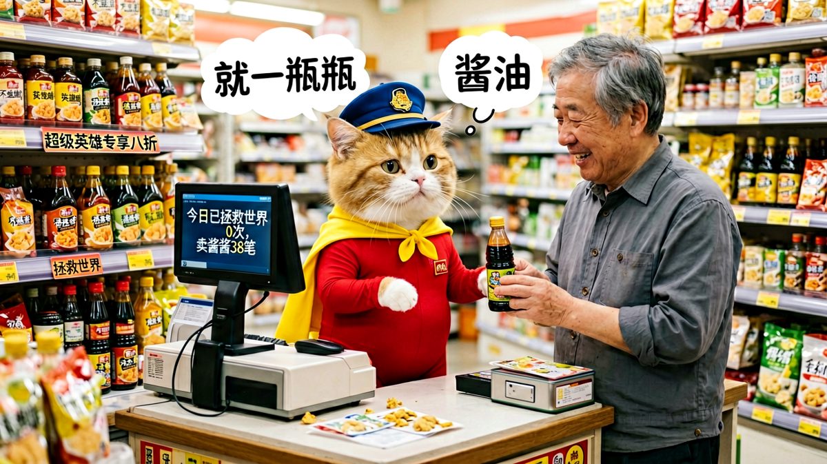 超级英雄的下场就是便利店内卷，今天也没拯救世界