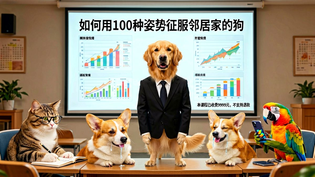 连狗都要被迫营业开研讨会，这也太卷了吧