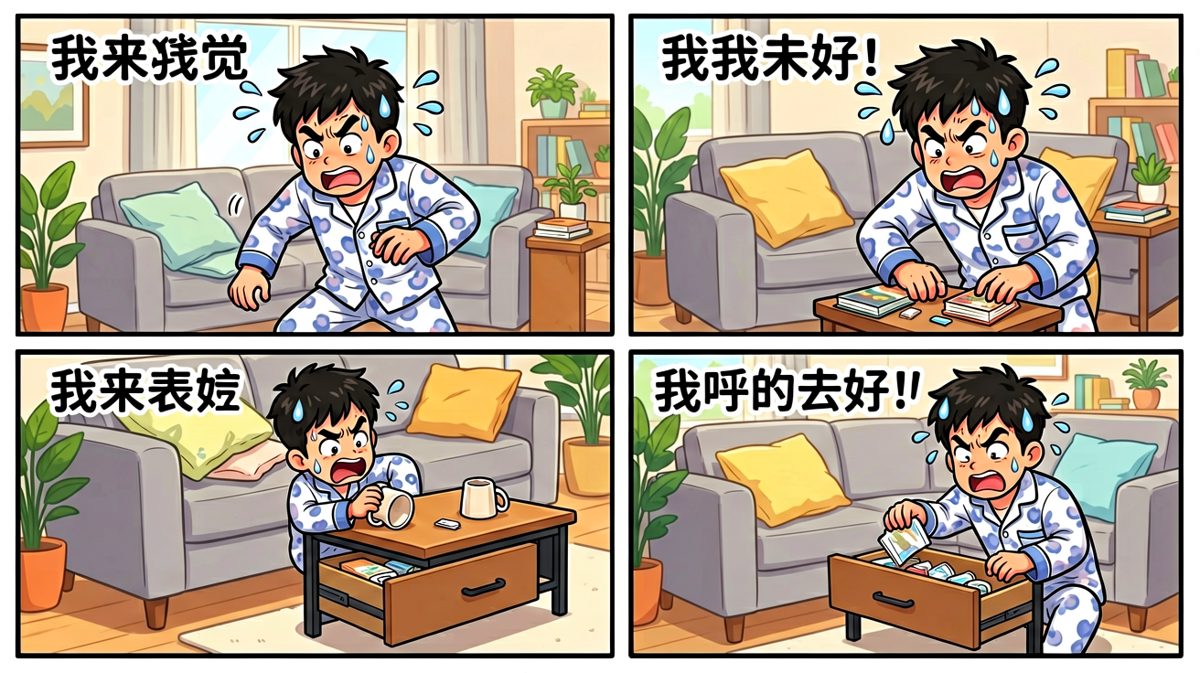 主人公信誓旦旦：手机一定还在这屋里！
