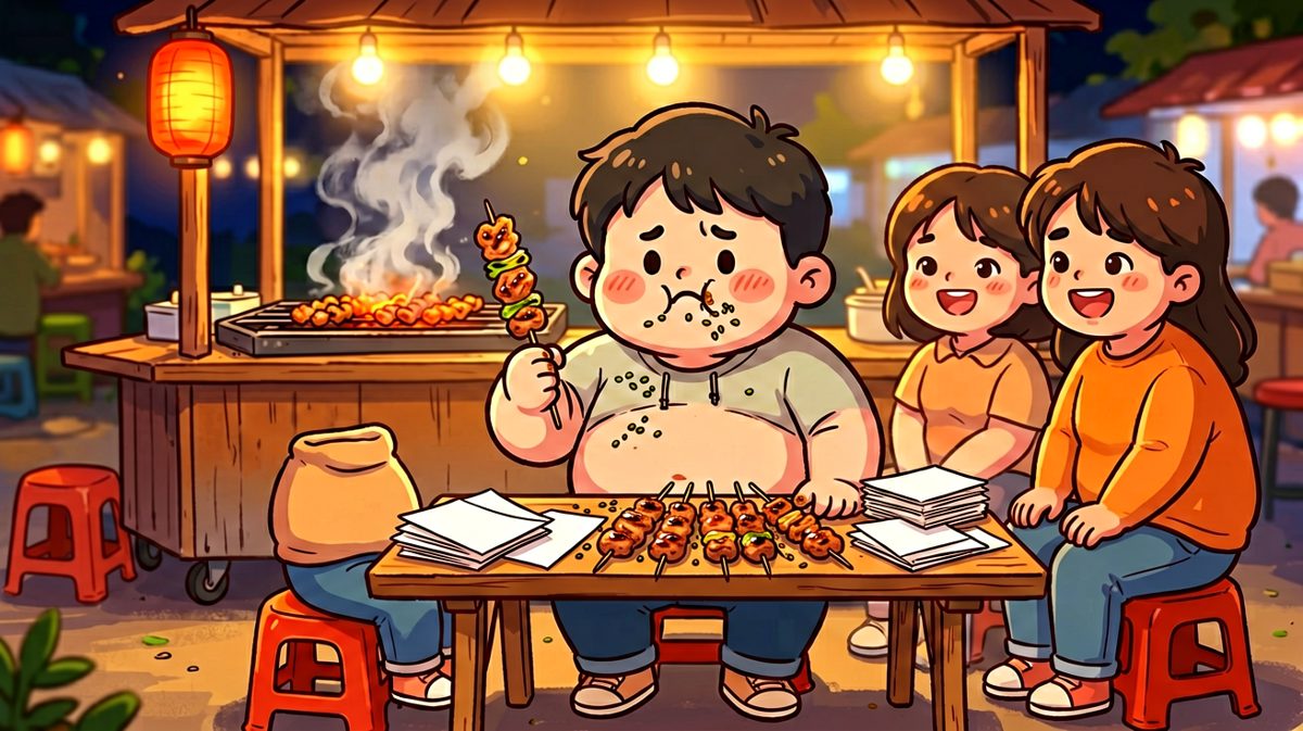 放弃抵抗，大口吃肉，减肥明天再说吧