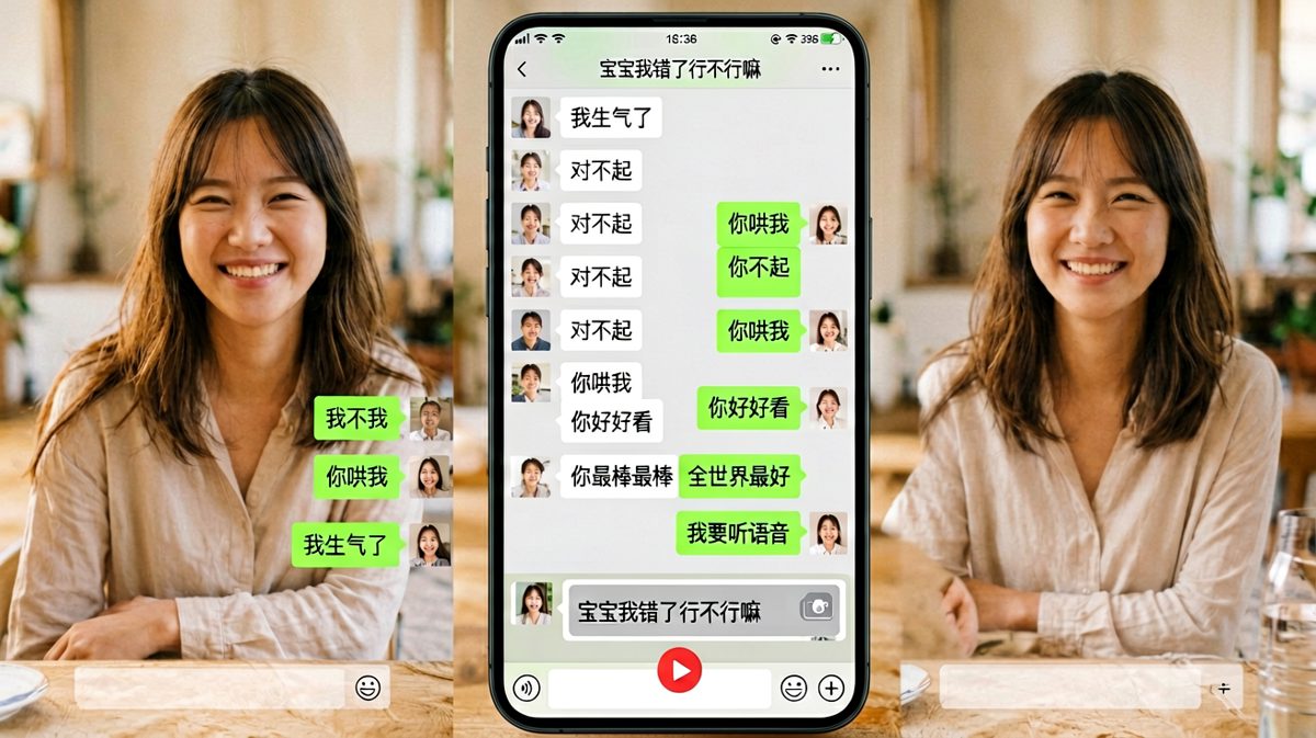 十条彩虹屁换来的语音认错