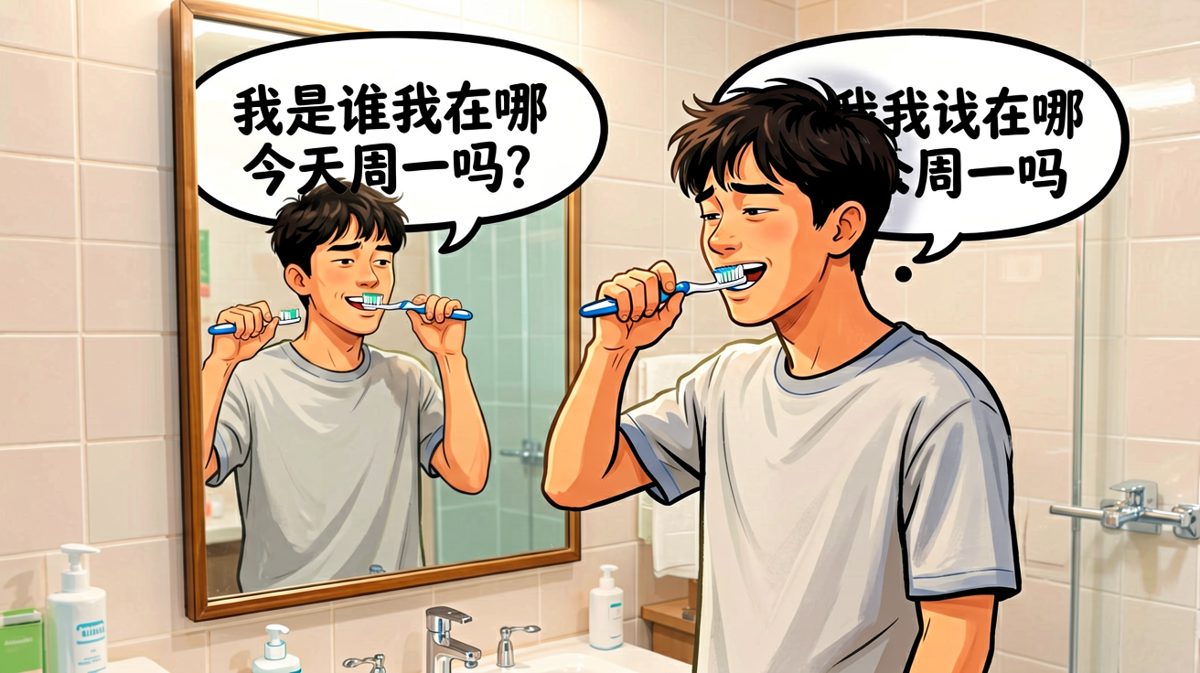 刷牙是身体最后的尊严，但大脑已经提前下班了