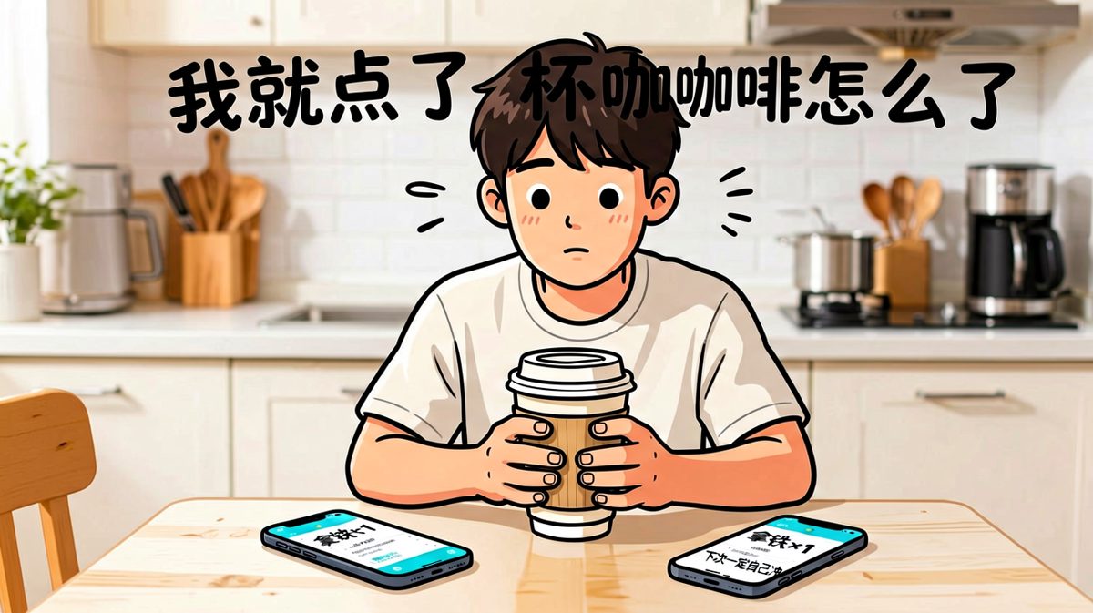 最终还是点了外卖并自我安慰
