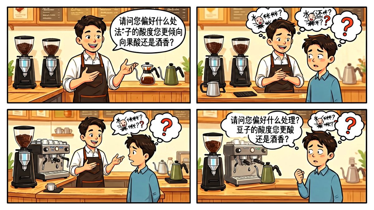 咖啡师的灵魂拷问让主角彻底宕机