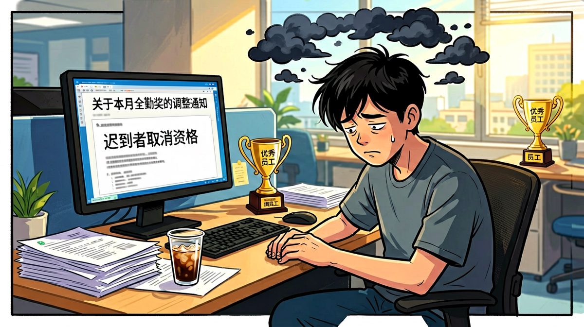 看到邮件的瞬间，小明的工资也随风飘散了