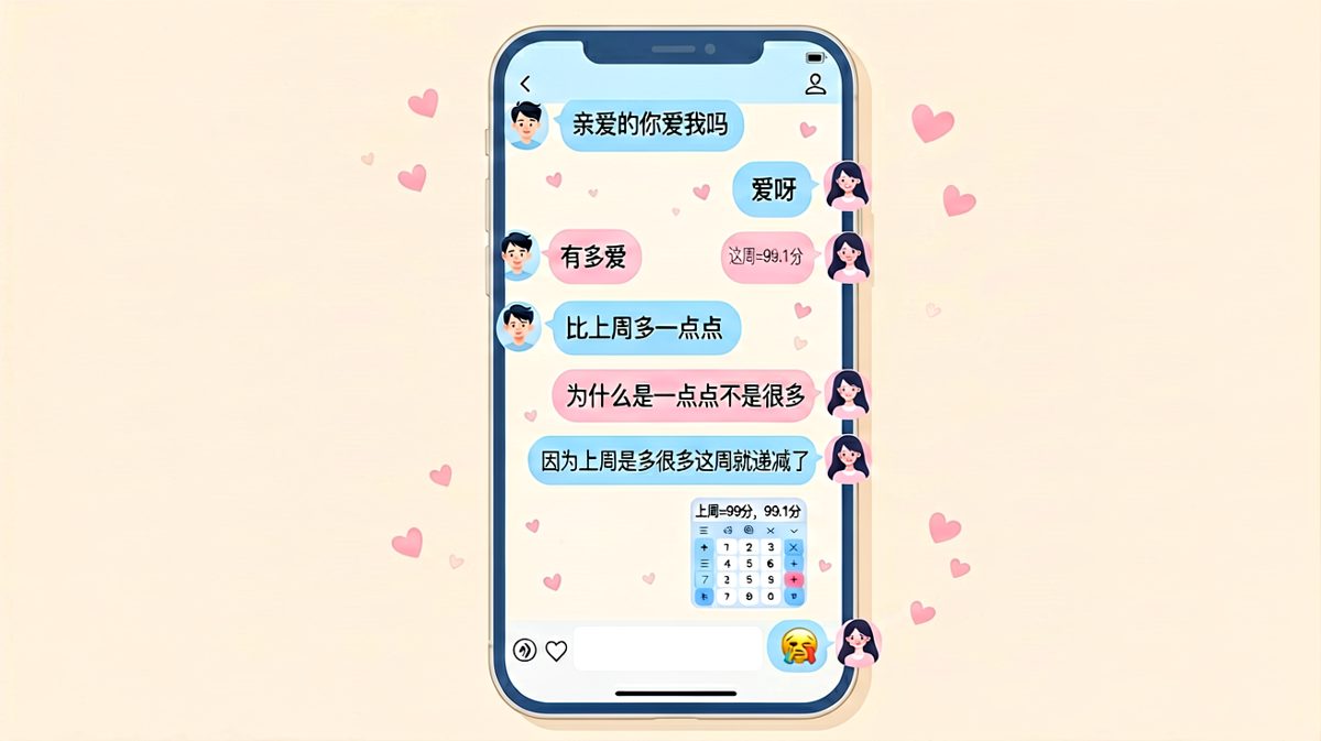 「比上周多一点点」——理科生的爱情，严谨到让人心碎