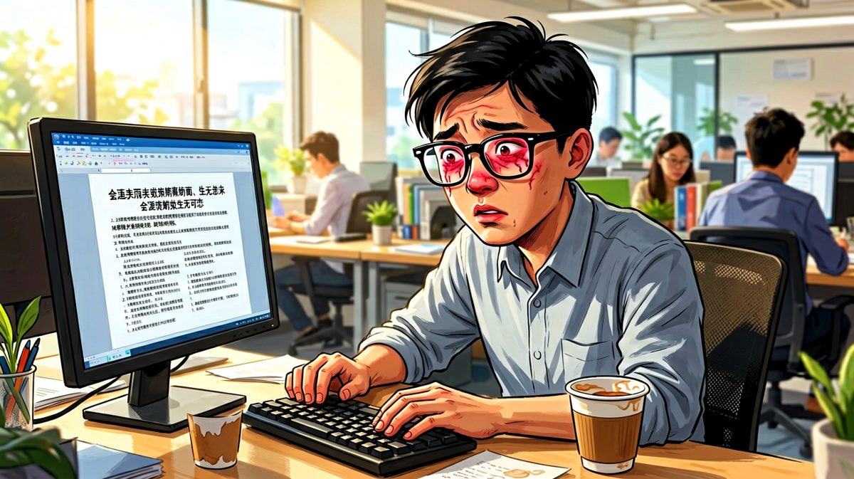 迟到的代价：用黑眼圈换工作
