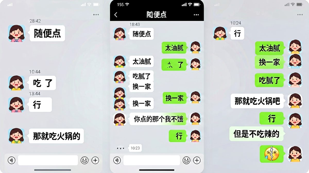 「随便点」的终极考验：十个餐厅被否，最后一句才是真意