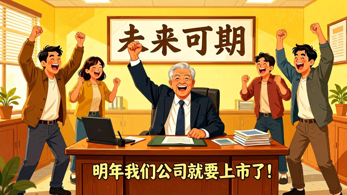 老板画饼：明年上市！员工热血沸腾