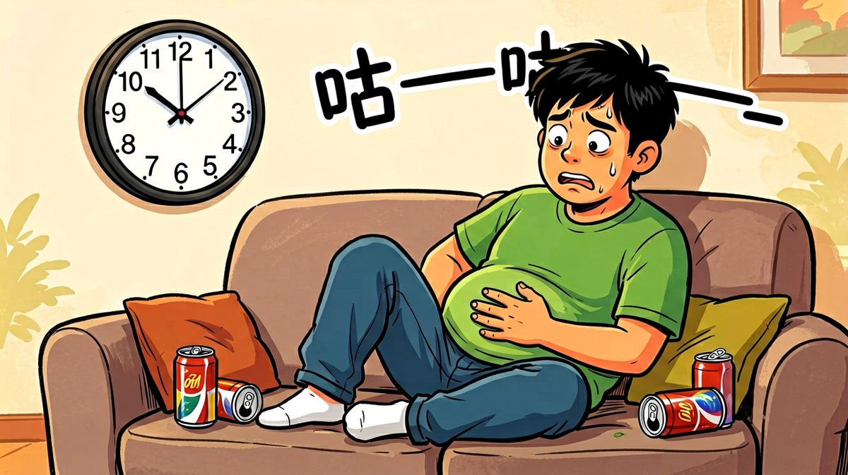 饿到肚子开始抗议了