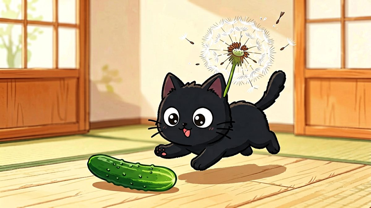 妈妈！草地上长出了一个绿色怪物！！！