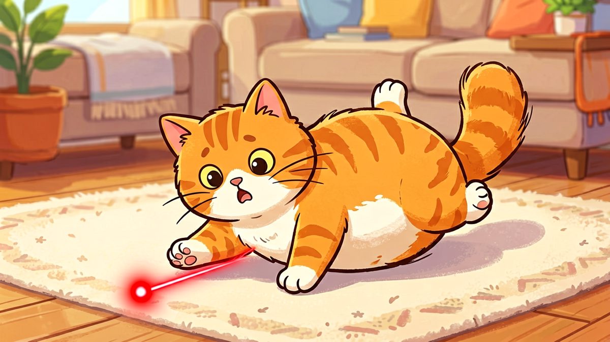 猫咪：我追的是光，不是命啊！