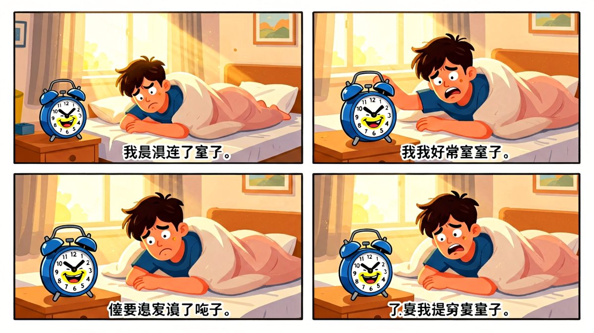 闹钟响了，起床是一场战斗