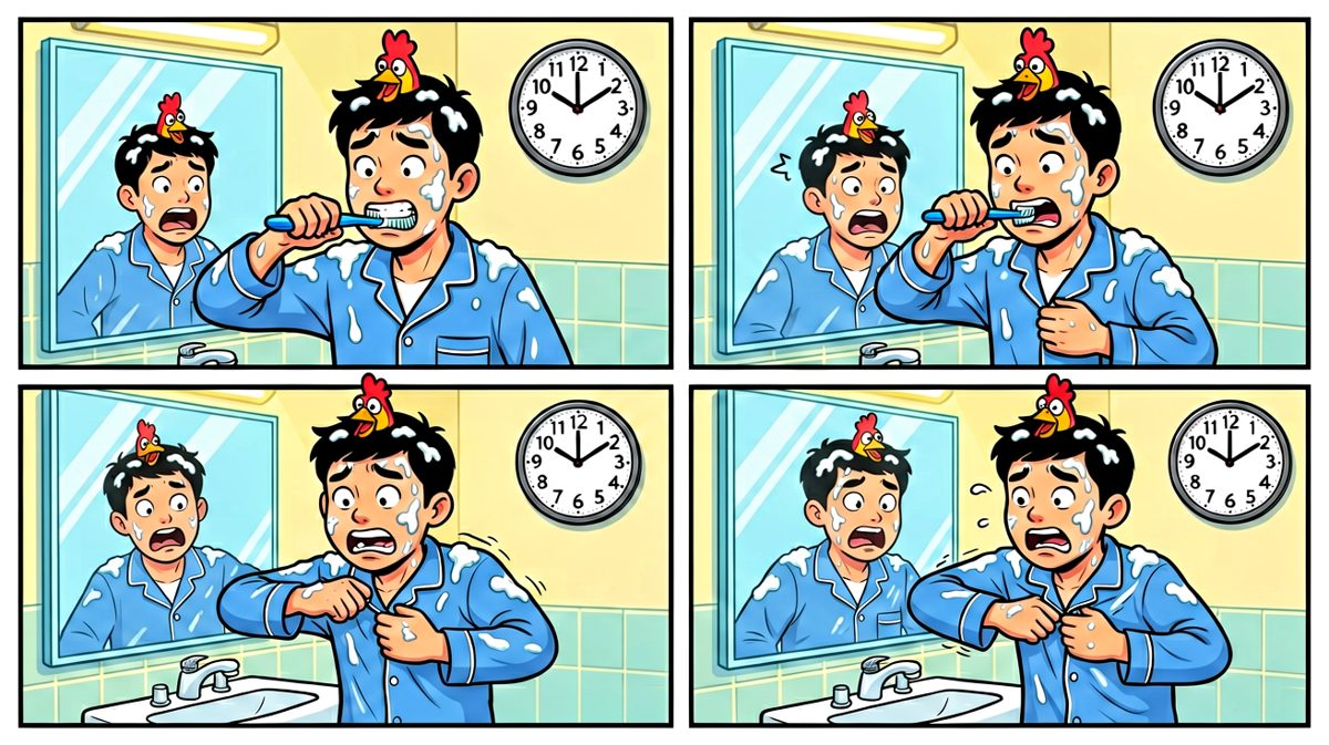 洗漱？不存在的，直接冲刺