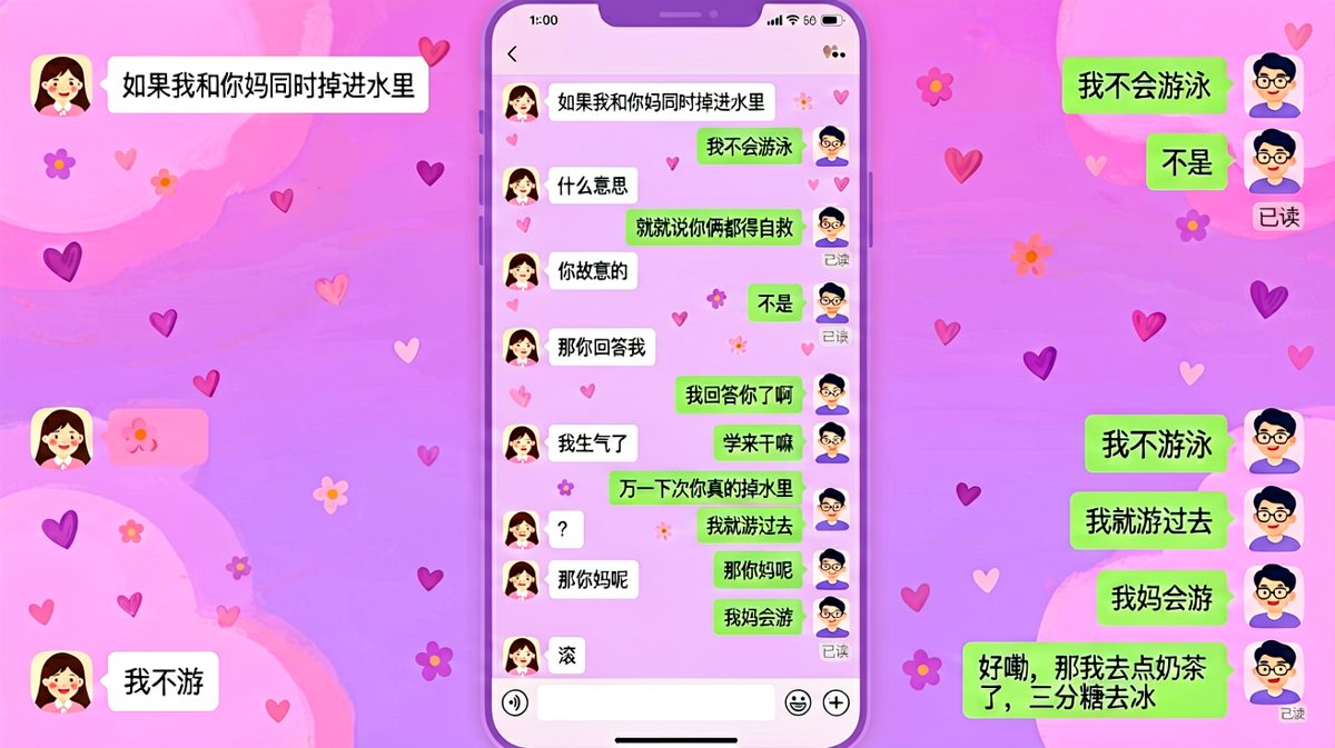送命题终极版——妈妈和女朋友同时掉水里，答案比问题更难