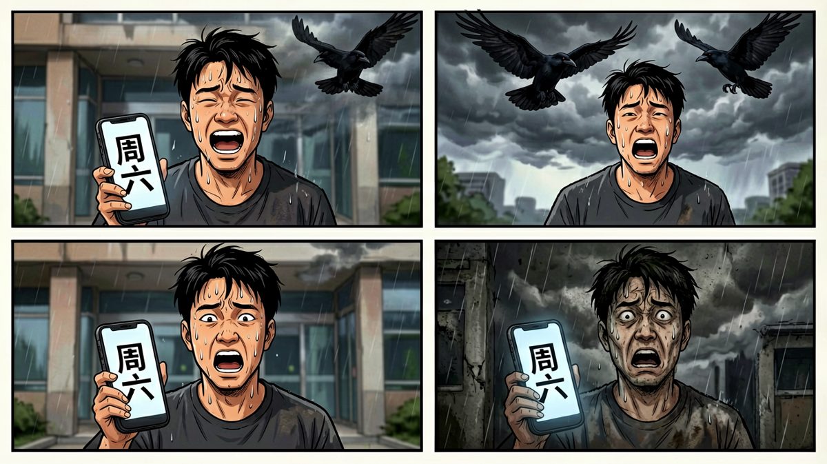 迟到？不，今天是周六——小明石化了