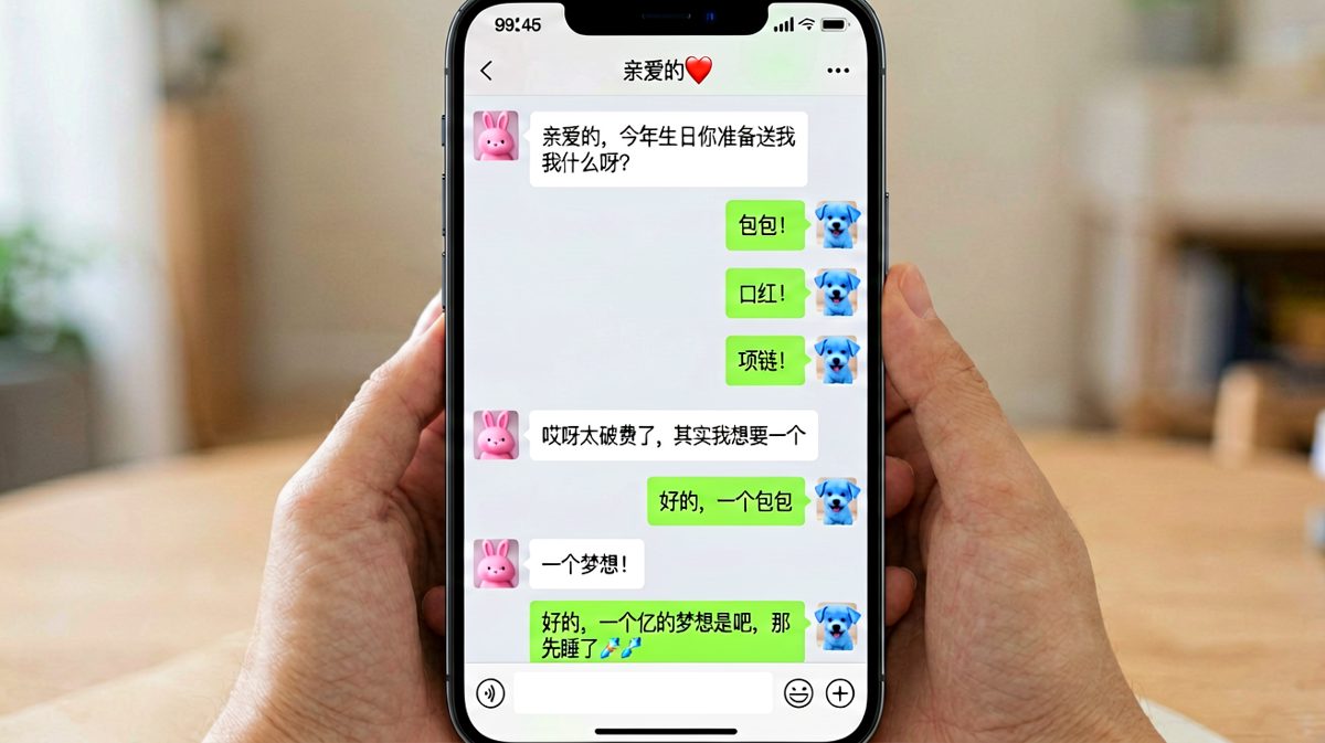 生日礼物话题的社死反转。