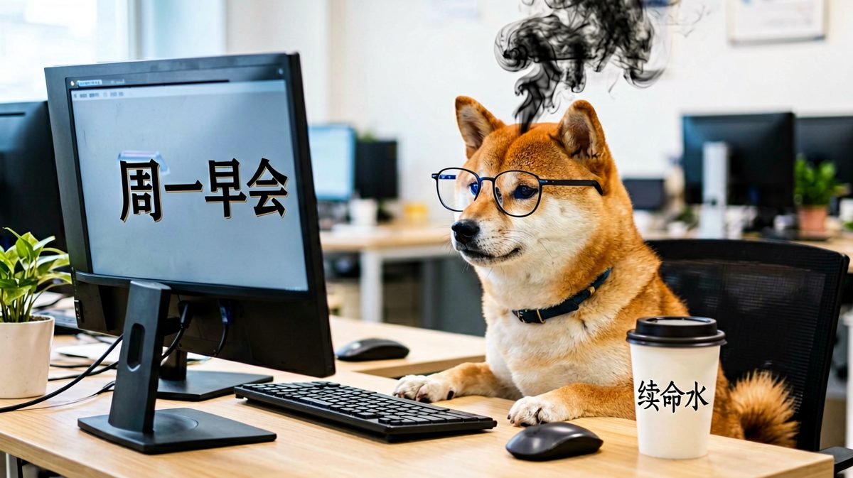 周一早会：灵魂已出窍，肉体在撑