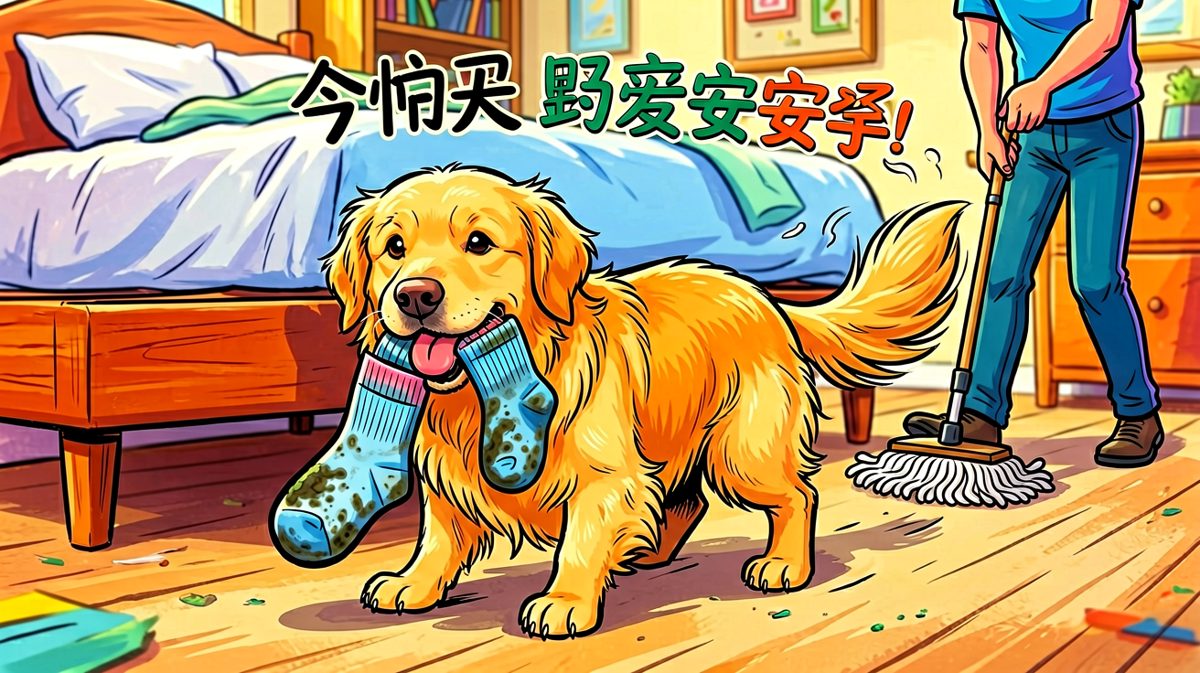 金毛：这是我给家里增添的自然芬芳，懂不懂欣赏啊！