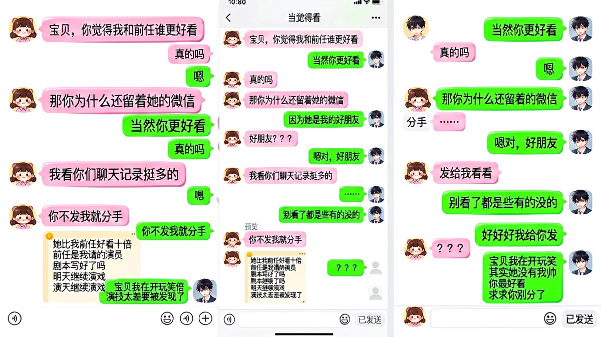 前任照片竟是请的演员——男生为了哄女友居然自编自导了一场戏