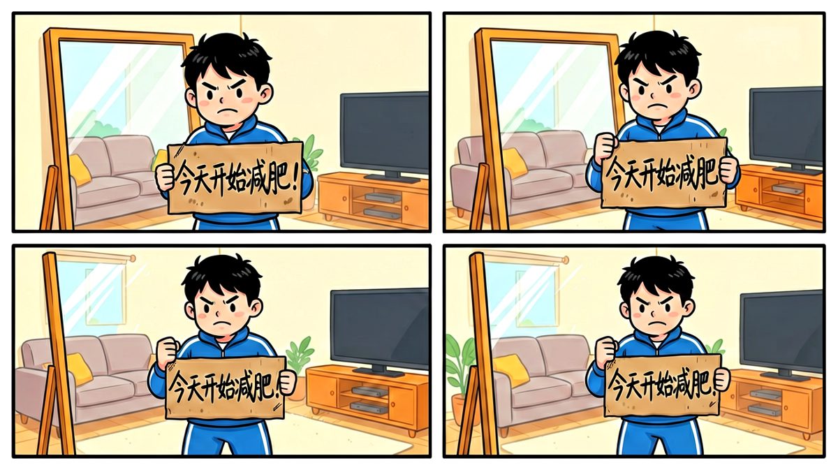 立flag：今天开始减肥！