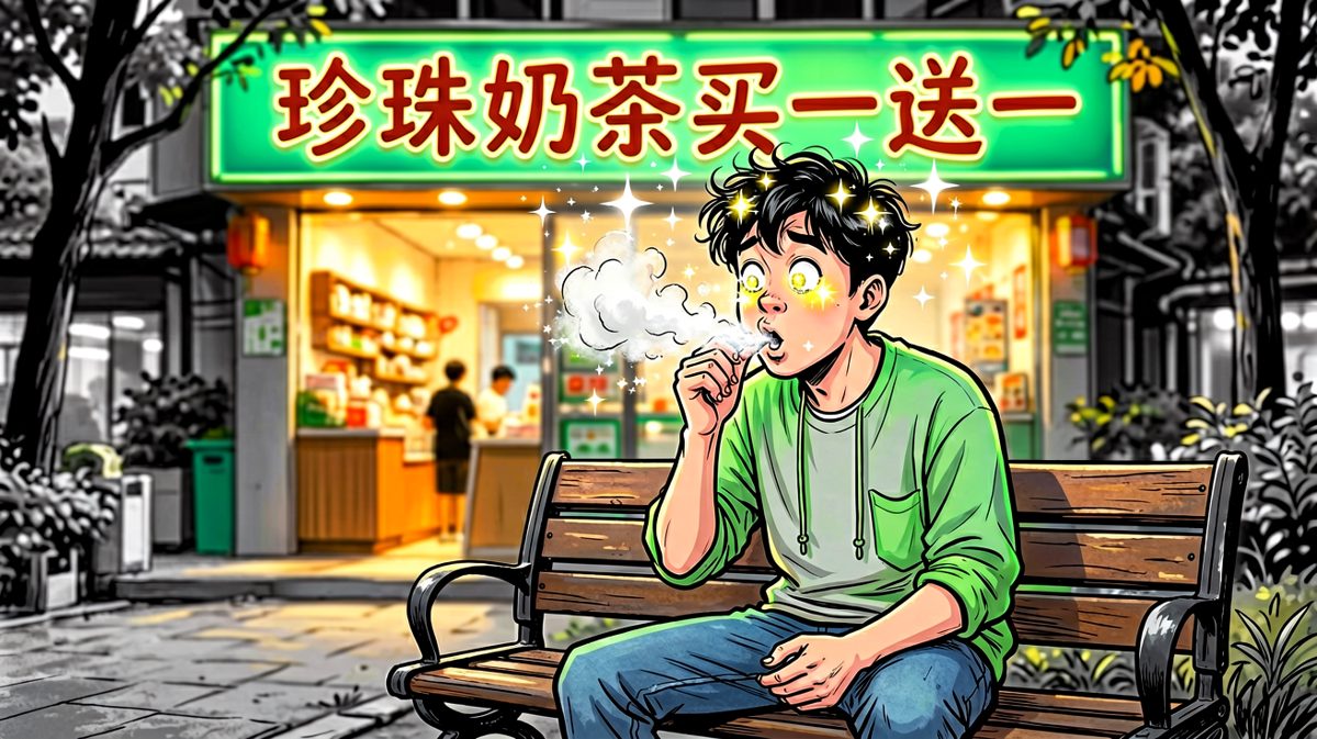 转角遇到奶茶，意志力瞬间崩塌