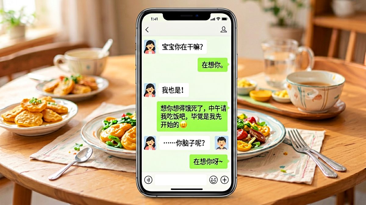 甜言蜜语的终极目的：骗饭吃