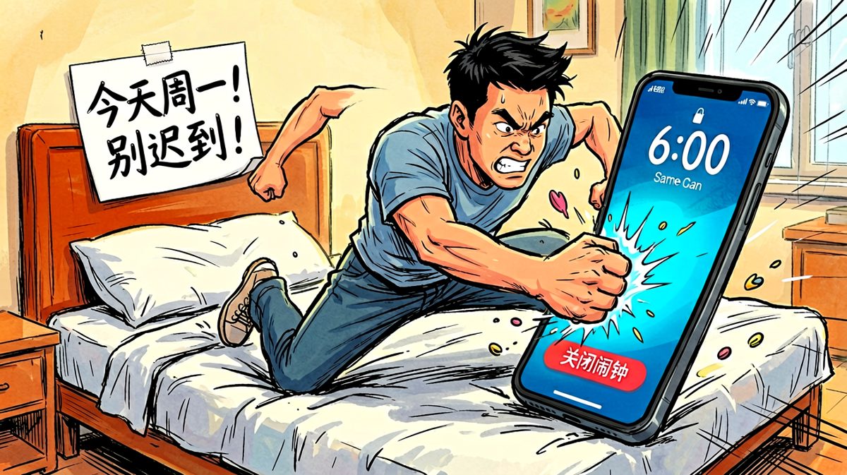 闹钟一按，战斗精神觉醒