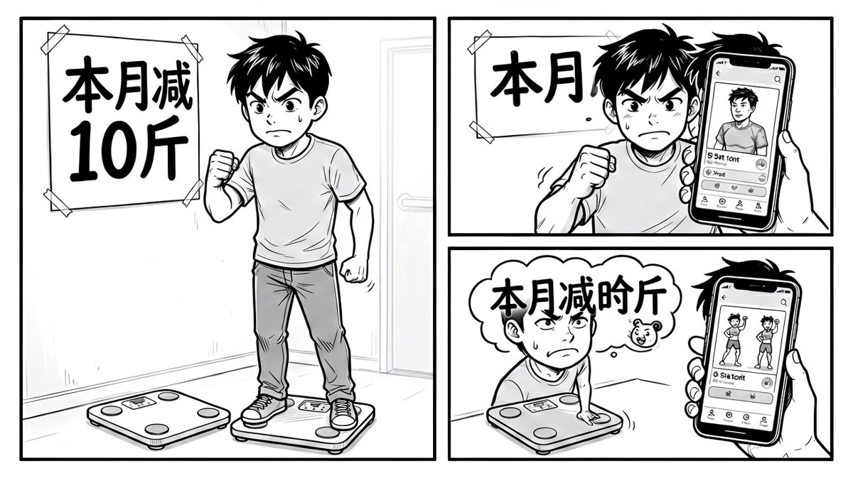 第一天，豪情万丈立下减肥flag