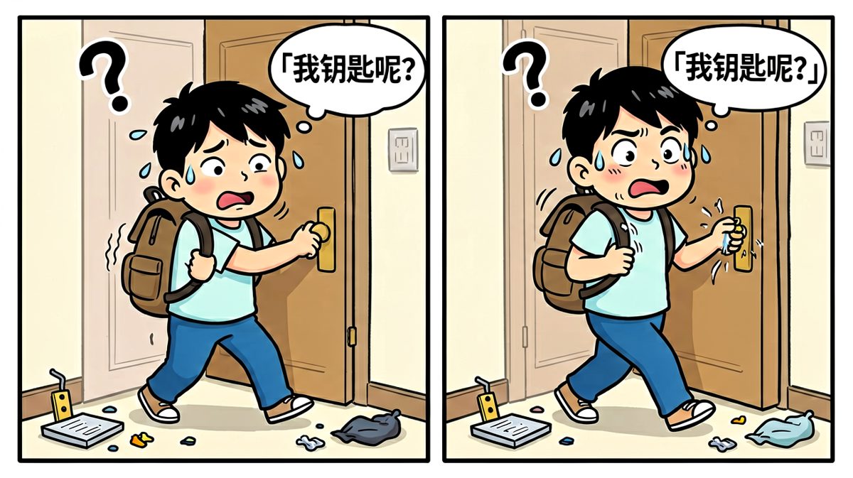 忘带钥匙的恐慌时刻