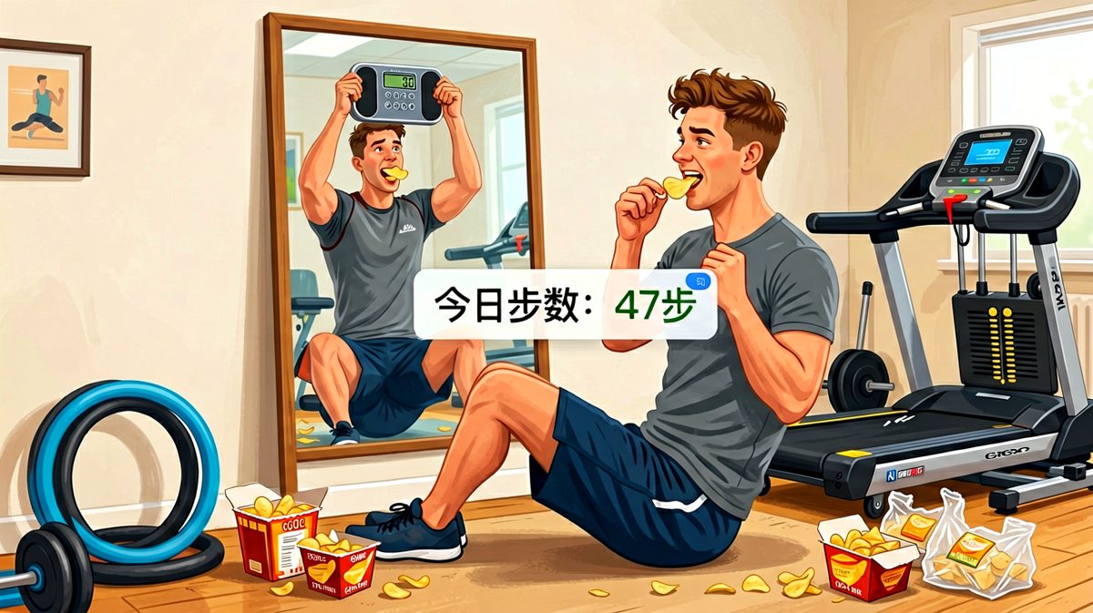 减肥是终身事业，而今天只是事业的第一天——先吃点宵夜补充体力再说。