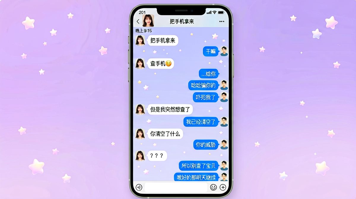 查手机反转：男生说已经清空了，结果清空的是她的威胁