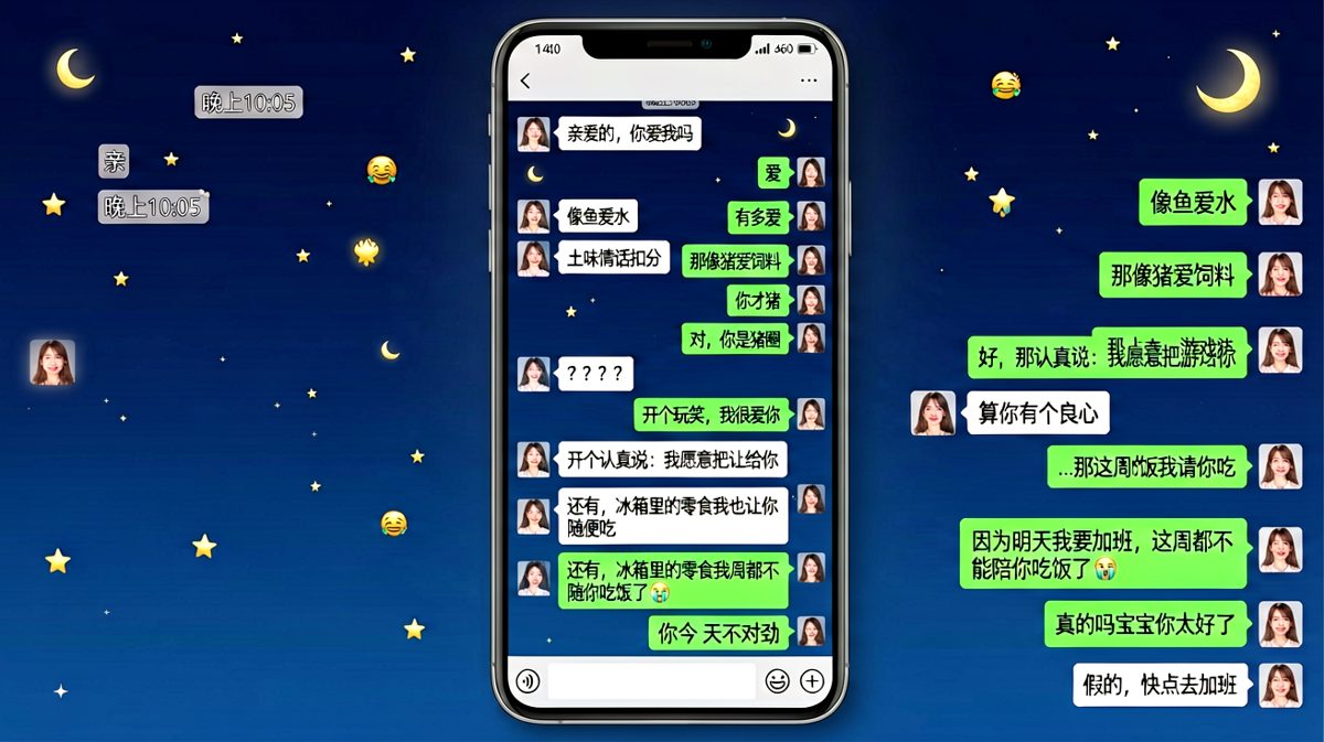 土味情话反转：从土味情话到加班卖惨，最后一句反转绝杀