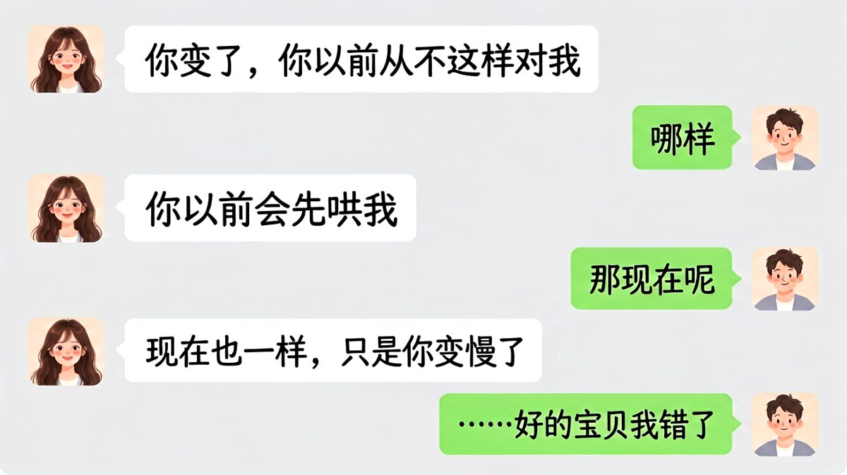 变慢了也算变？男友求生欲拉满的反转对话