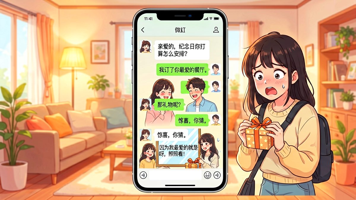 送镜子=让我看看我爱的人有多漂亮
