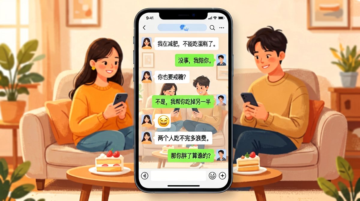 陪吃=帮你消灭另一半