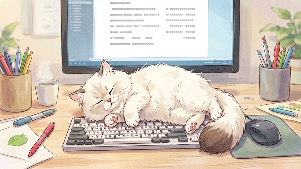 猫：今天的KPI是——睡够18个小时。