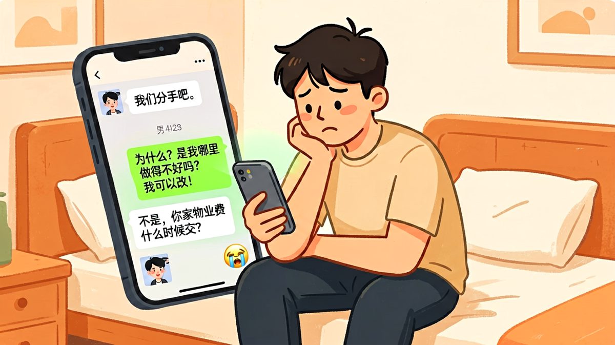 冷战误会反转：以为是分手，结果是物业费——男生从地狱到天堂只用了一秒