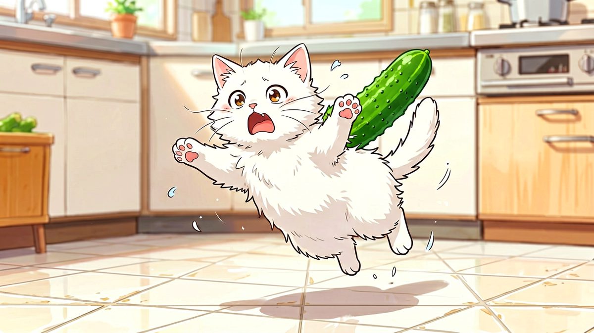 猫咪：谁家草丛里长了个绿色怪物！救命啊！