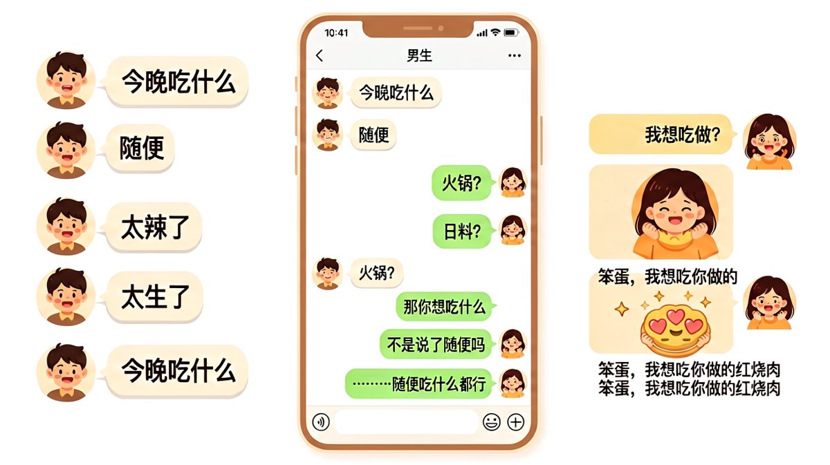 「随便」是女生最难解的一道应用题