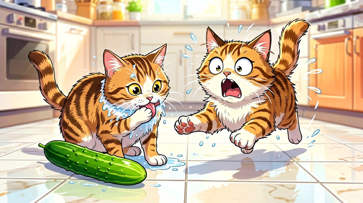 猫咪：谁在我的必经之路上放了绿色的刺客？！