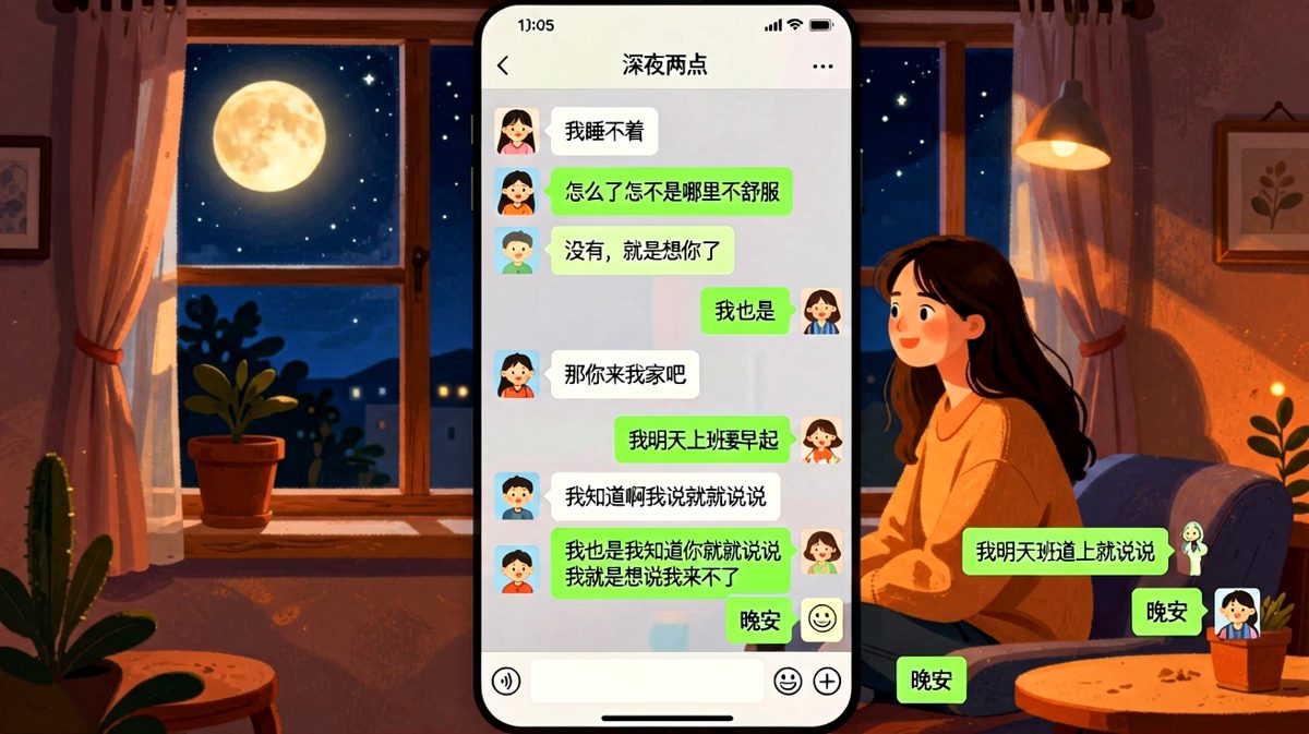 深夜的情话，最后都变成了礼貌的晚安