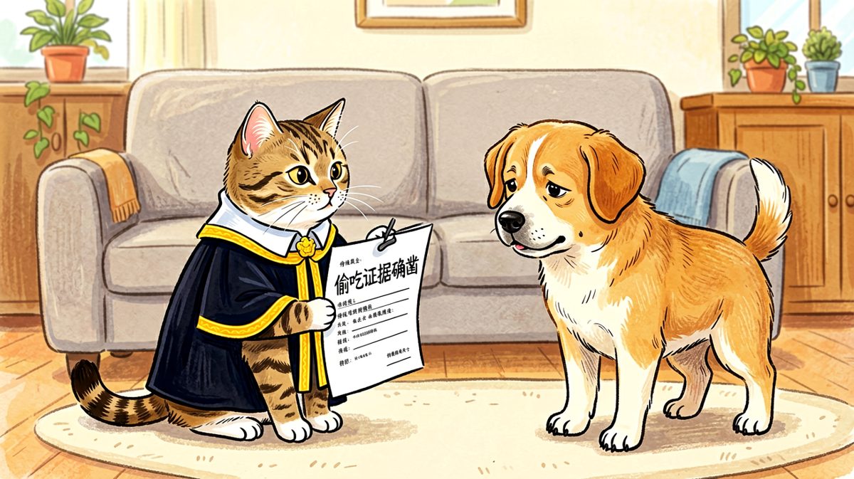 猫法官：跪下！交代零食去向！
