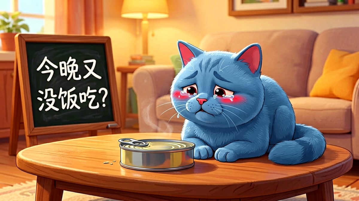这一眼，让主人愧疚到立刻开罐头。
