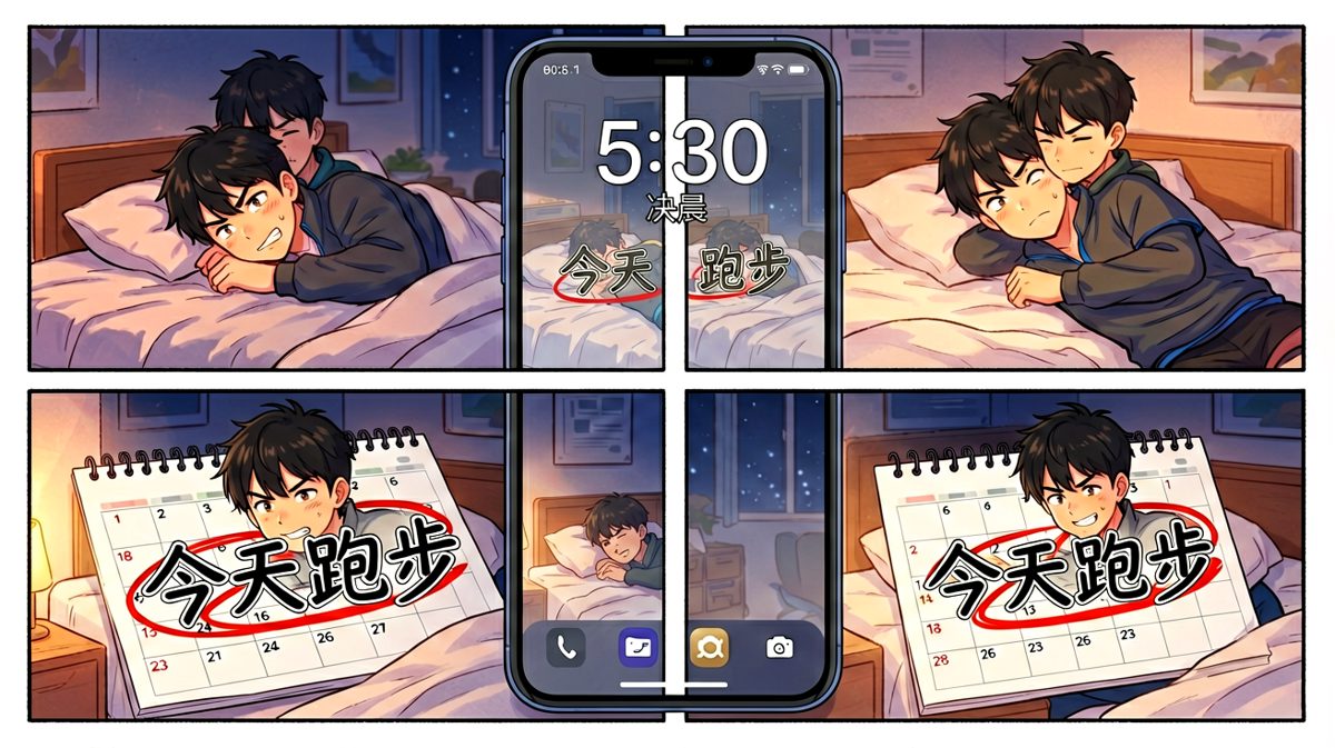 深夜立下flag：明天五点跑步！