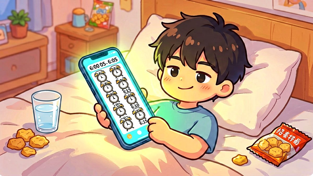 自信满满：这次一定不会再赖床了！