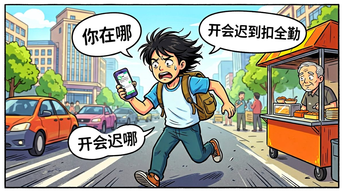 迟到加扣钱，完美周一！