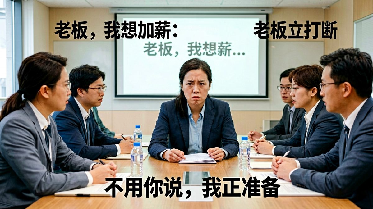 员工鼓起勇气谈加薪